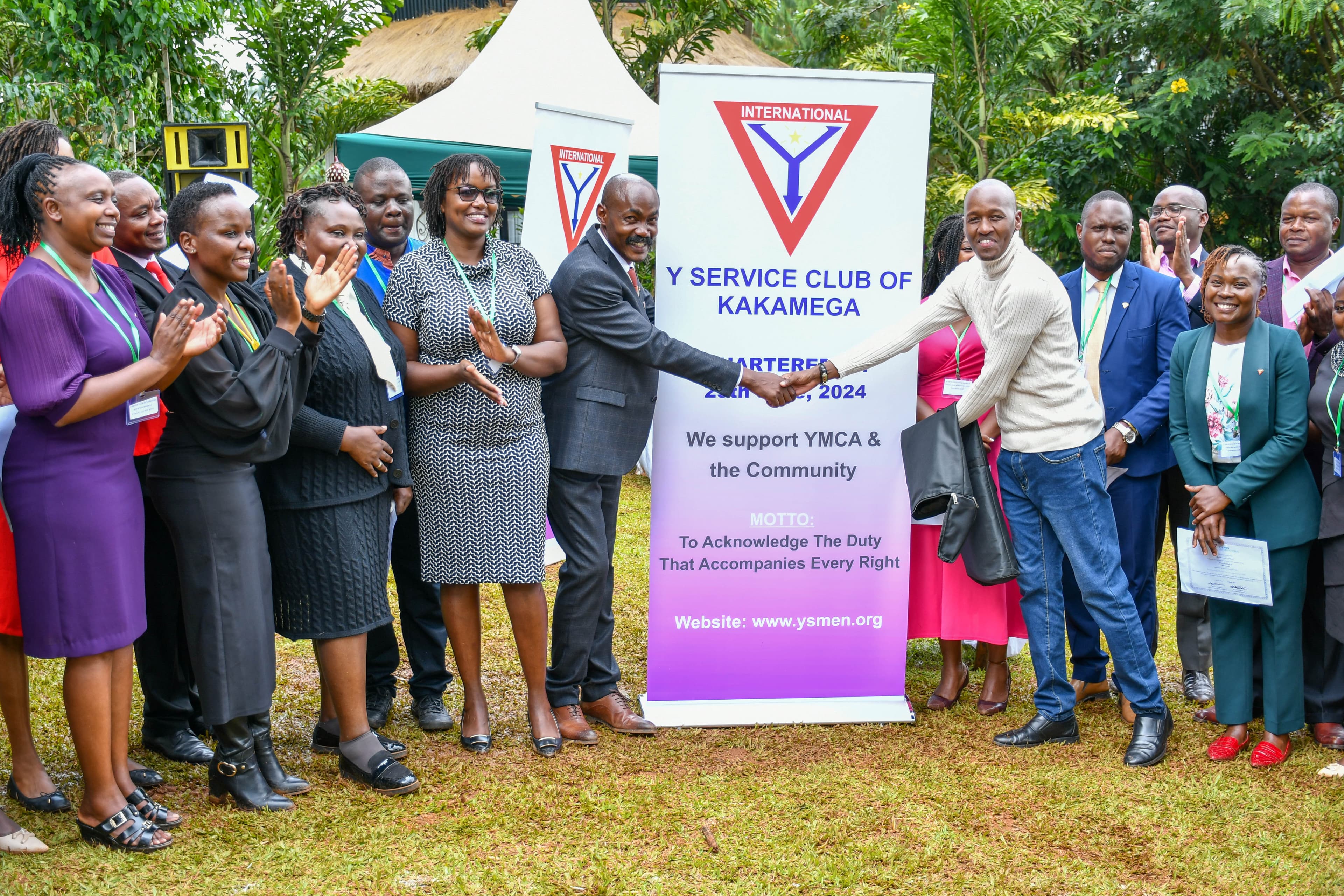 Charter Ceremony of the Y Service Club of Kakamega and Y's Youth Club of Kakamega